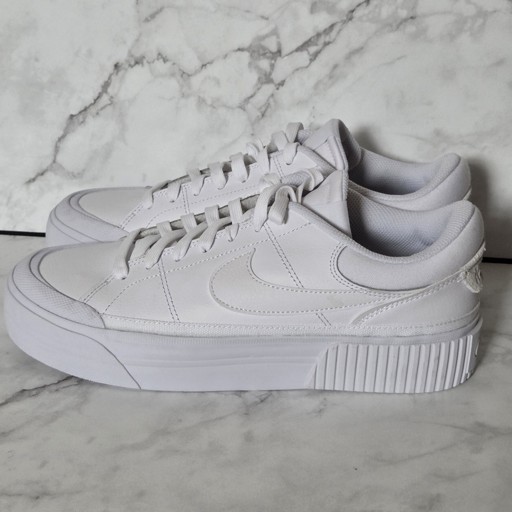 Nike Court Legacy Lift Womens White Sneakers Shoes Size 9.5 - Picture 5 of 9